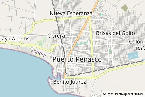 Mapa Puerto Peñasco