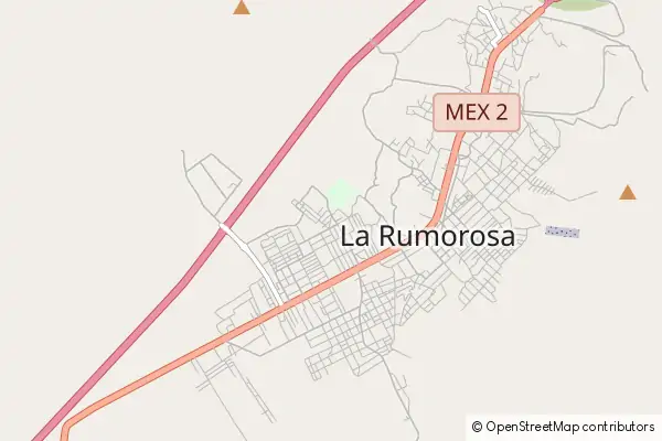 Mapa La Rumorosa