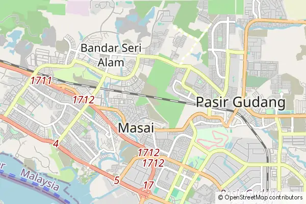 Mapa Plentong