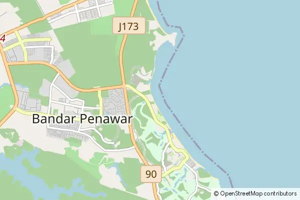 Mapa Bandar Penawar