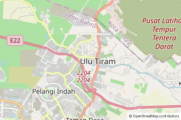 Mapa Ulu Tiram