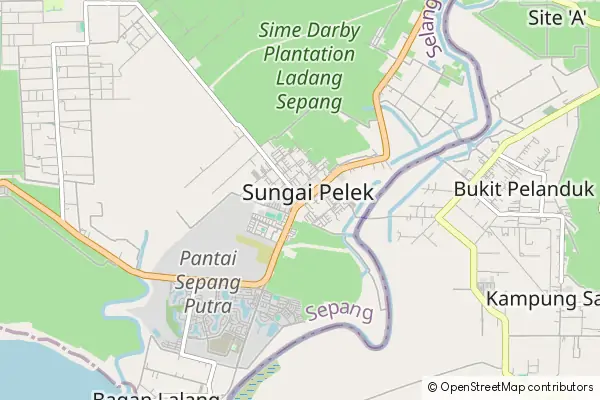 Mapa Sungai Pelek