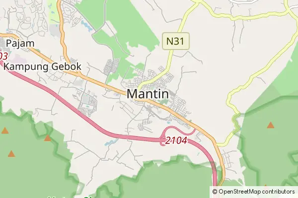 Mapa Mantin