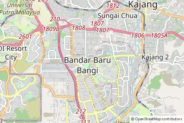 Mapa Bandar Baru Bangi