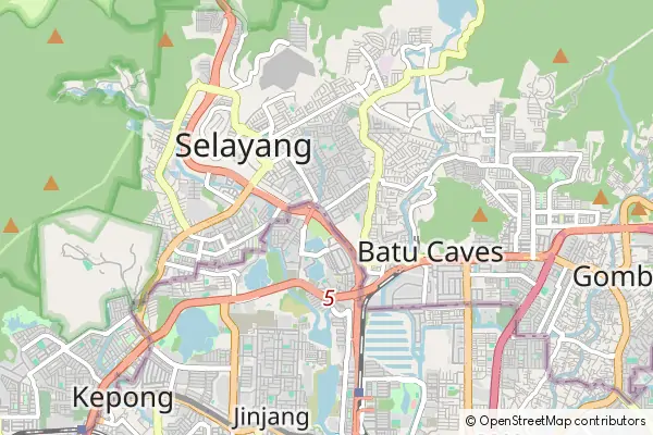 Mapa Batu Caves