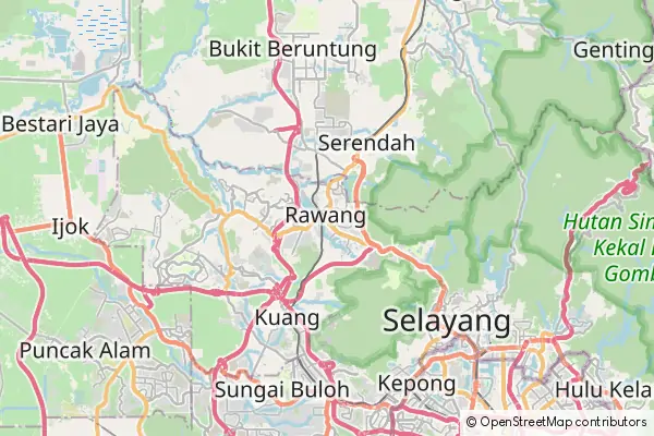 Mapa Rawang