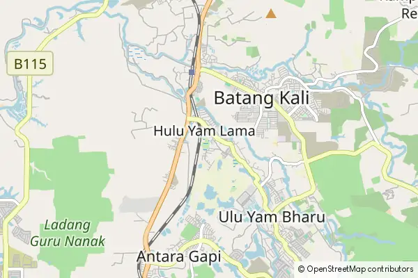 Mapa Hulu Yam Lama