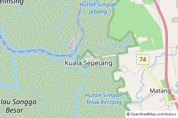 Mapa Kuala Sepetang