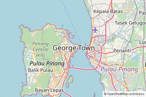 Mapa George Town