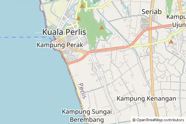 Mapa: Padang Besar • © OpenStreetMap contributors Mapa Padang Besar