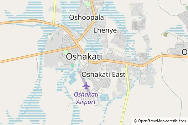 Mapa Oshakati