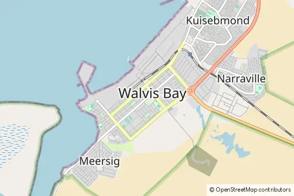 Mapa Walvis Bay