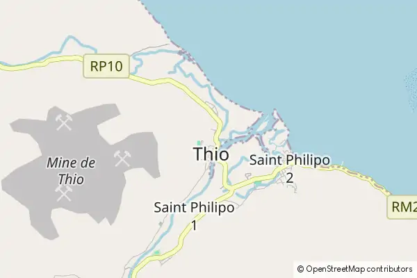 Mapa Thio