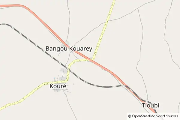 Mapa Kouré