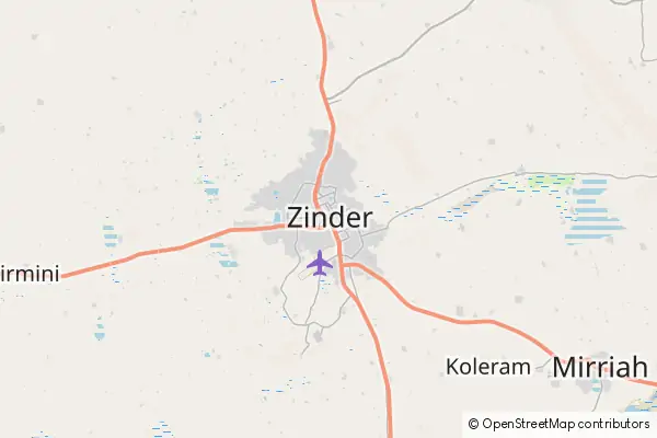 Mapa Zinder