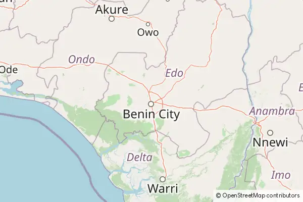 Mapa Benin