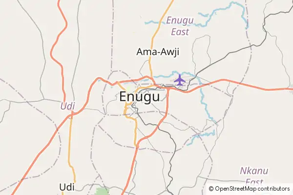 Mapa Enugu