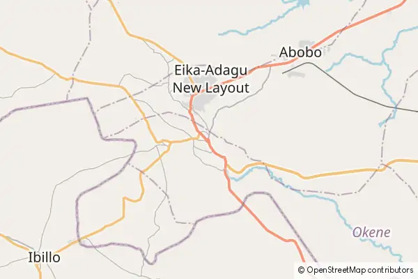 Mapa: Okene • © OpenStreetMap contributors Mapa Okene