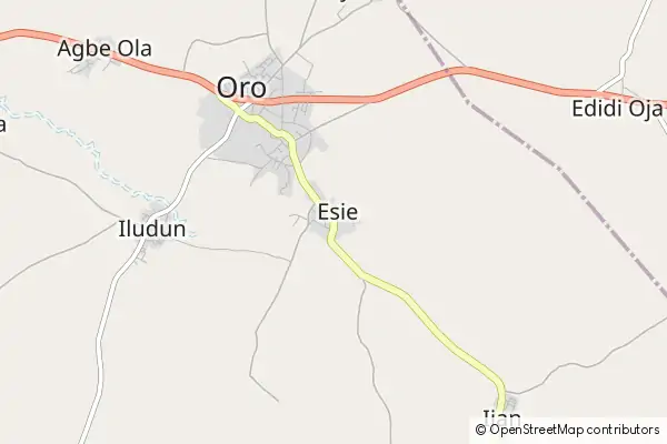 Mapa Esie