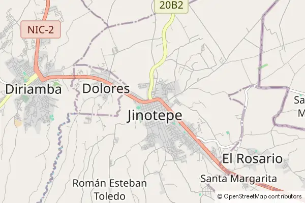 Mapa Jinotepe