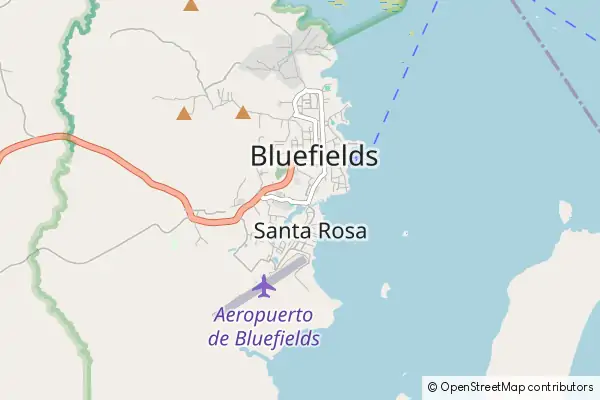 Mapa Bluefields