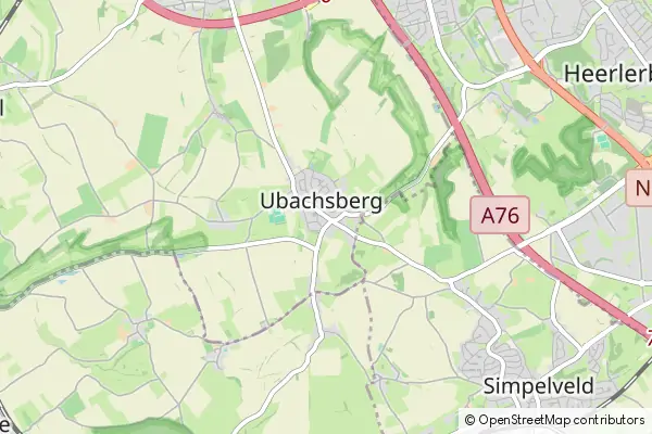 Mapa Ubachsberg