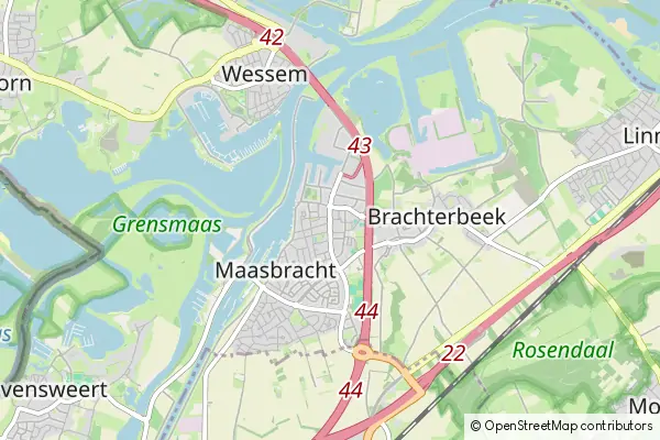 Mapa Maasbracht