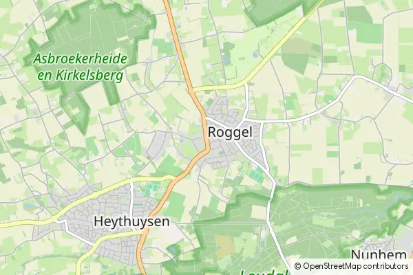 Mapa Roggel