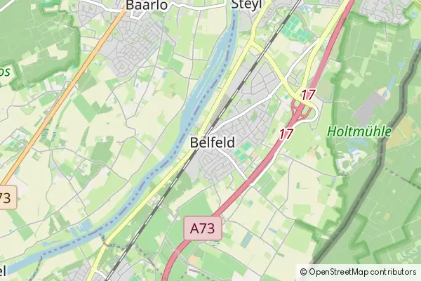 Mapa Belfeld