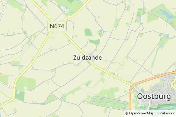 Mapa Zuidzande