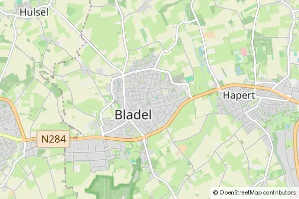 Mapa Bladel