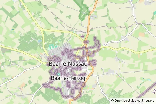 Mapa Baarle-Nassau