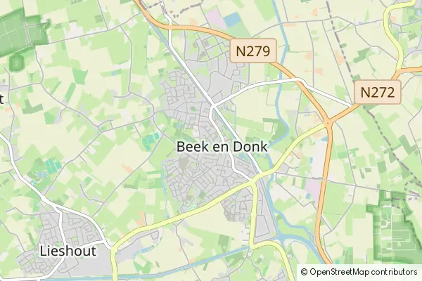 Mapa Beek en Donk