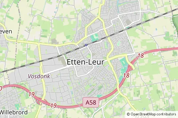 Mapa Etten-Leur