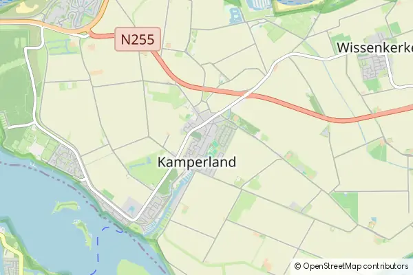 Mapa Kamperland