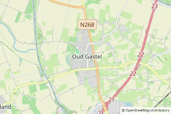 Mapa Oud Gastel