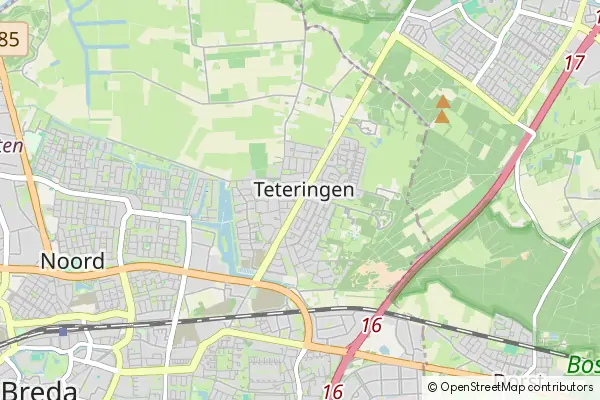 Mapa Teteringen