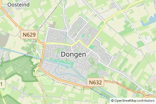 Mapa Dongen