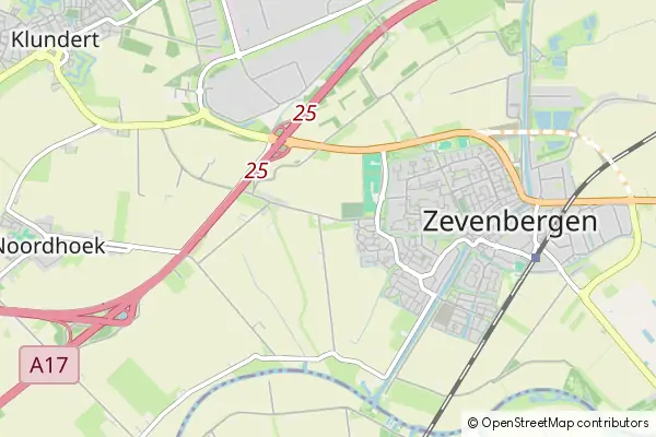 Mapa Zevenbergen