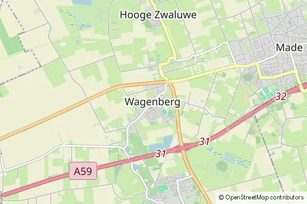 Mapa Wagenberg