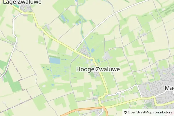 Mapa Hooge Zwaluwe