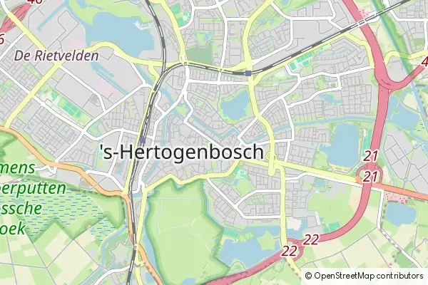 Mapa Den Bosch