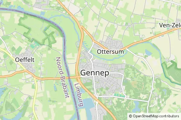 Mapa Gennep