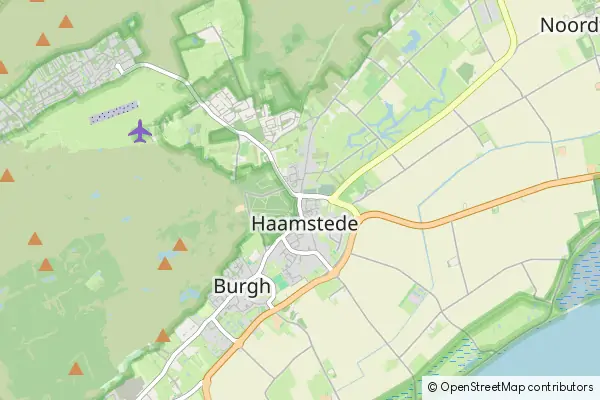 Mapa Burgh-Haamstede