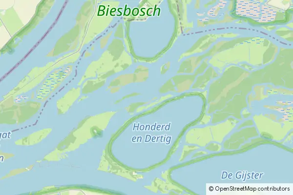 Mapa Park Narodowy De Biesbosch