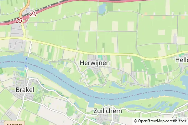 Mapa Herwijnen