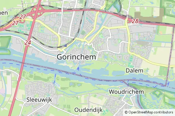 Mapa Gorinchem