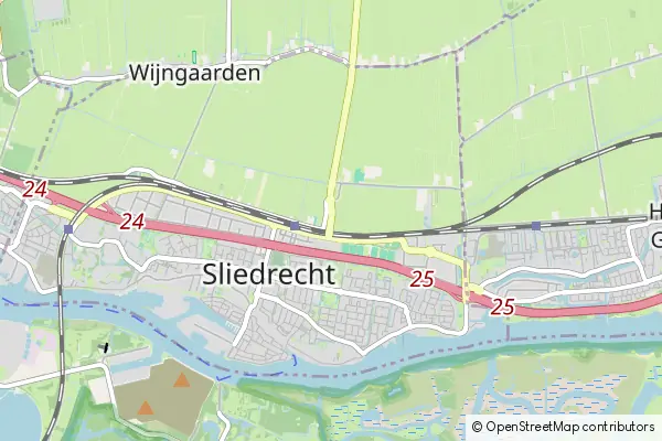 Mapa Sliedrecht