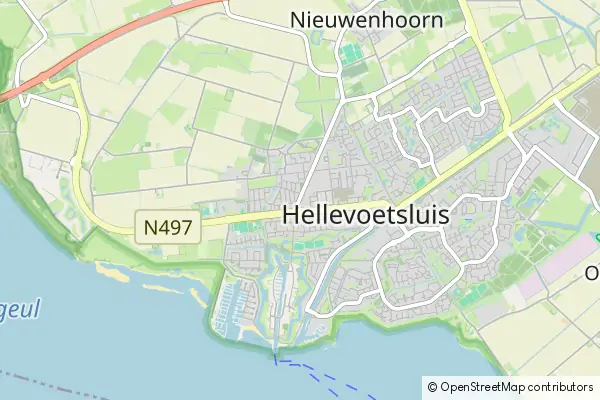 Mapa Hellevoetsluis