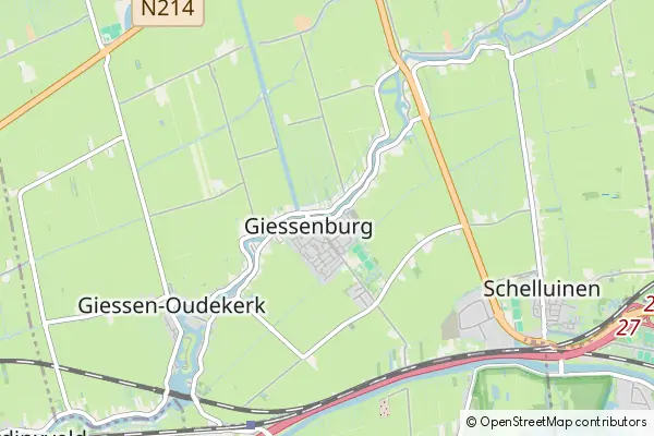 Mapa Giessenburg